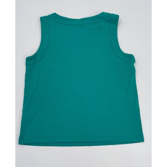 Hobbs London Maddy Cotton Vest Sleeveless Green Cotton Button-Shoulder Top S - Picture 11 of 13